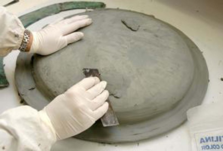 Preparazione del positivo in plastilina